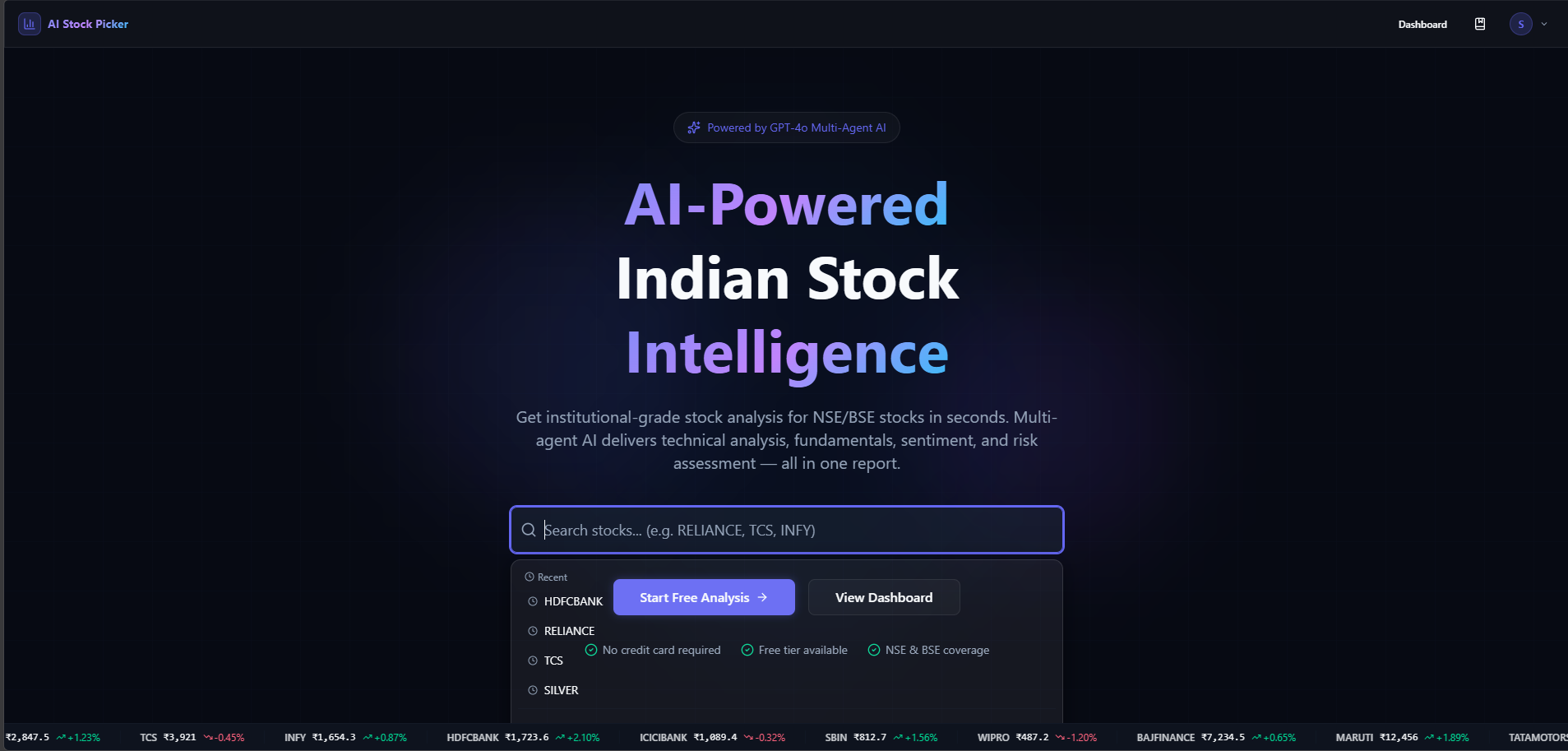 AI Stock Picker project interface